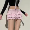 Coquette Layered Bow Mini Skort sold by Streetwear Society