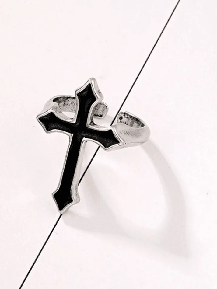 Gothic Cross Ring sold by Streetwear Society product image thumbnail 3
