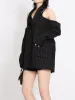 Cut-Out Striped Blazer sold by Streetwear Society