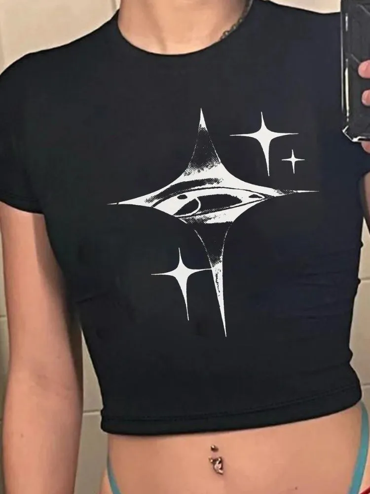Y2K Twinkle Star Tee sold by Streetwear Society