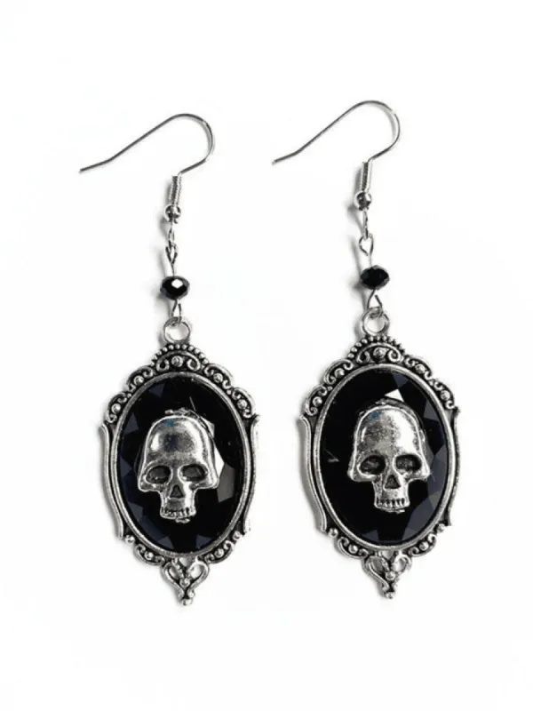 Gothic Punk Skull Decor Earring sold by Streetwear Society