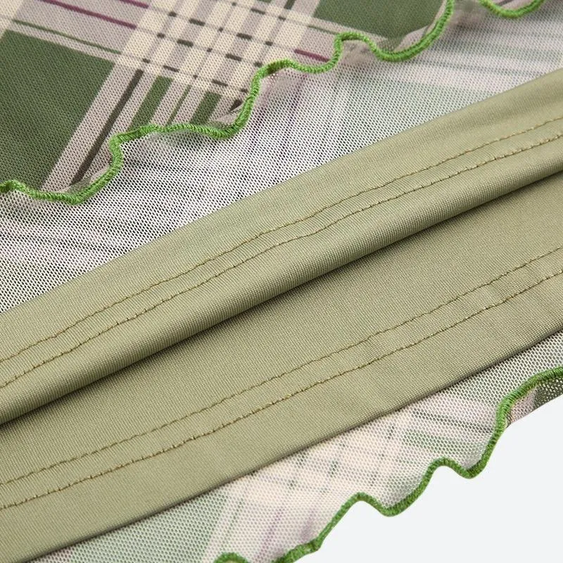 Fairycore Plaid Maxi Skirt sold by Streetwear Society product image thumbnail 5