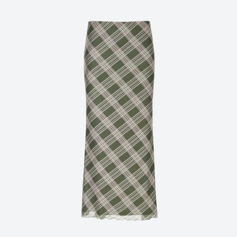 Fairycore Plaid Maxi Skirt sold by Streetwear Society product image thumbnail 3