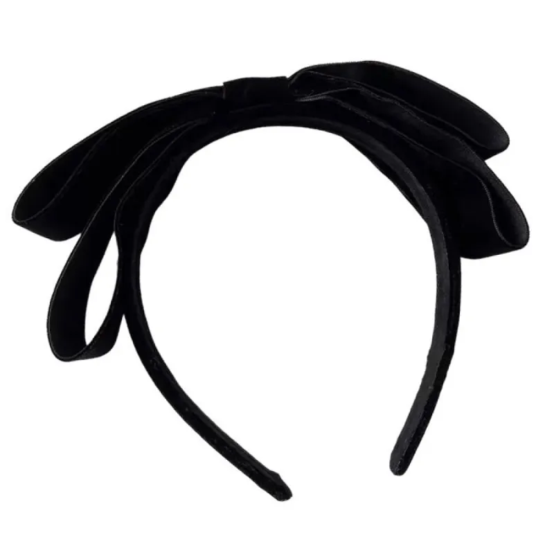 Velvet Bow Headband sold by Streetwear Society