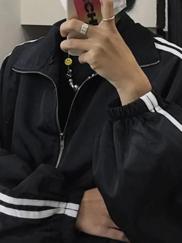 Y2K Cyberpunk Reflective Double Zip-Up Jacket | Parallel