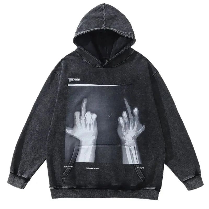 Rebel Gesture X-Ray Graphic Hoodie sold by Streetwear Society