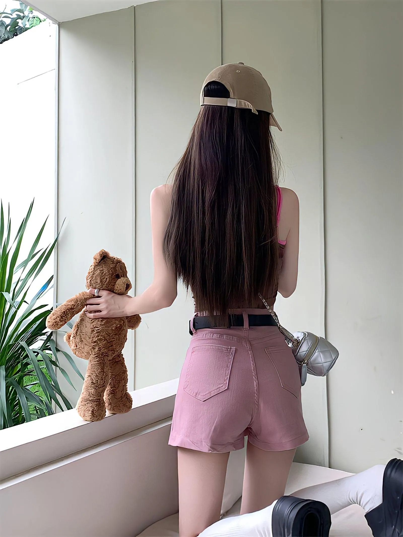 Barbie Side Slit Denim Mini Skort sold by Streetwear Society product image thumbnail 2