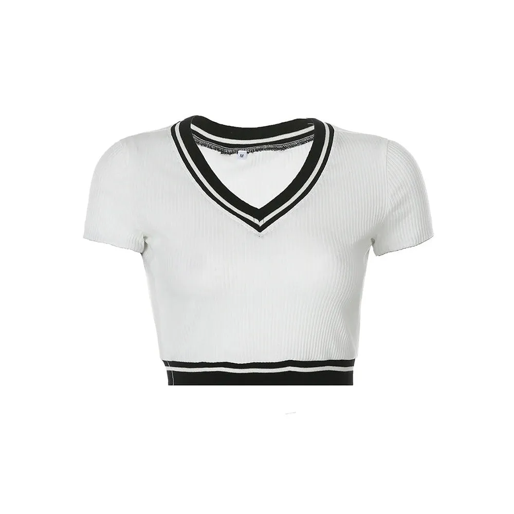 High School Crush Ribbed Top sold by Streetwear Society