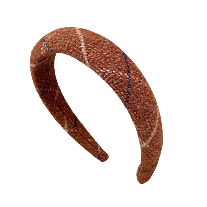 Preppy Aesthetic Plaid Headband sold by Streetwear Society