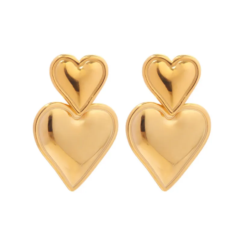 Heart Chunky Earrings sold by Streetwear Society