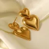 Heart Chunky Earrings sold by Streetwear Society