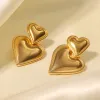 Heart Chunky Earrings sold by Streetwear Society