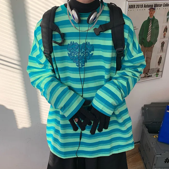 Butterfly Striped Long Sleeve Tee sold by Streetwear Society product image thumbnail 4