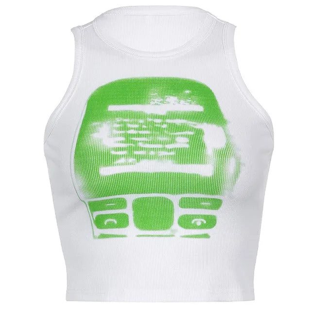 Downtown Girl Ribbed Crop Top sold by Streetwear Society product image thumbnail 2