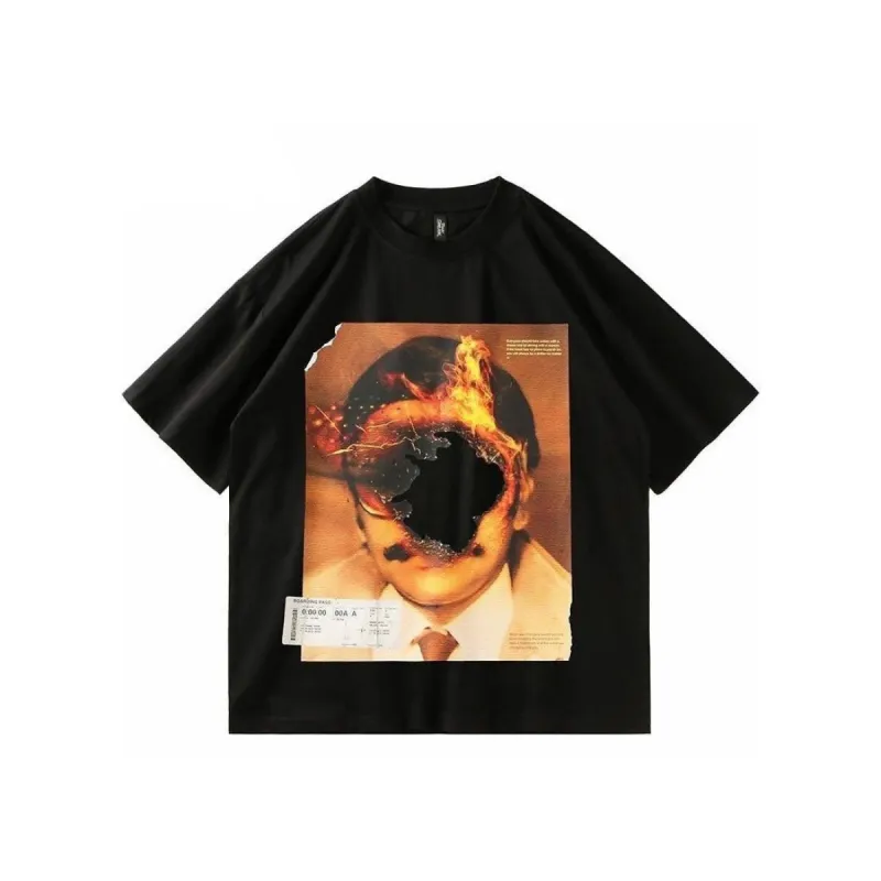 Burnt effect T-shirt sold by Streetwear Society
