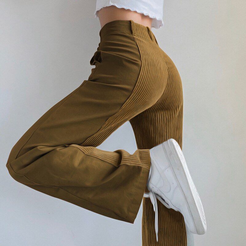 High Waist Loose Vintage Corduroy Pants sold by Streetwear Society product image thumbnail 2