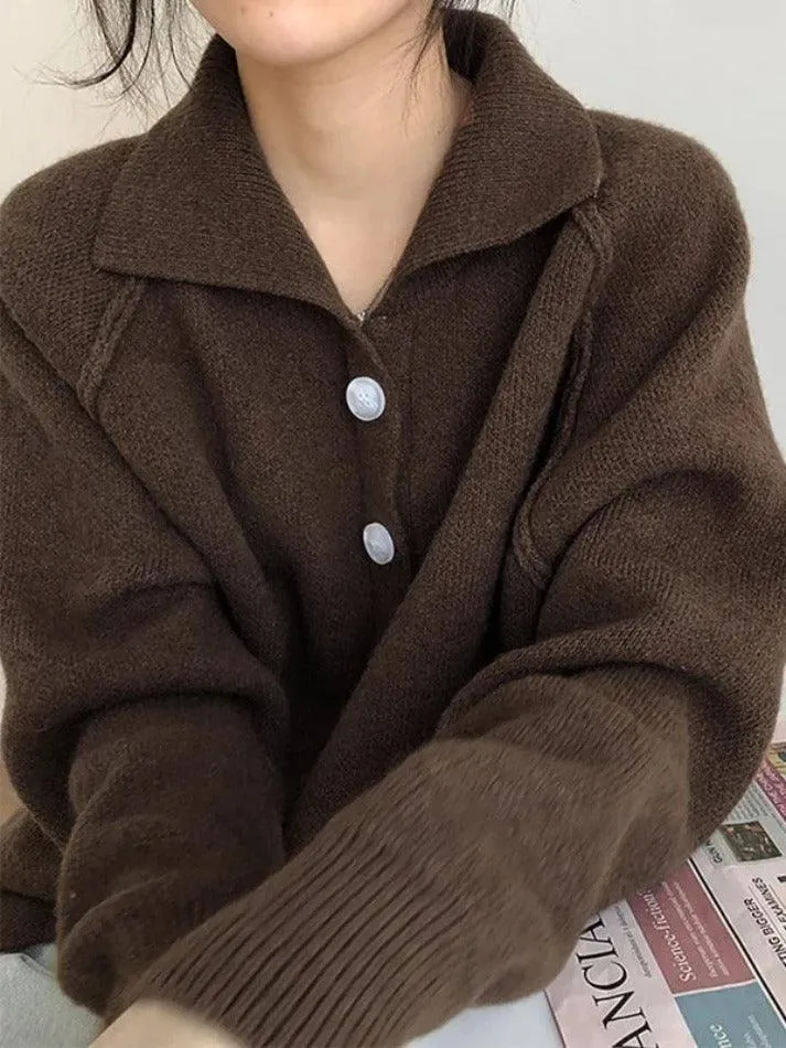 Vintage button front knitted sweater sold by Streetwear Society