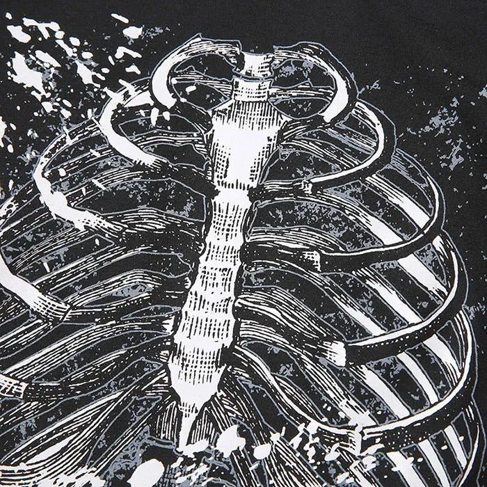 Black Skeleton Crop Top sold by Streetwear Society product image thumbnail 2