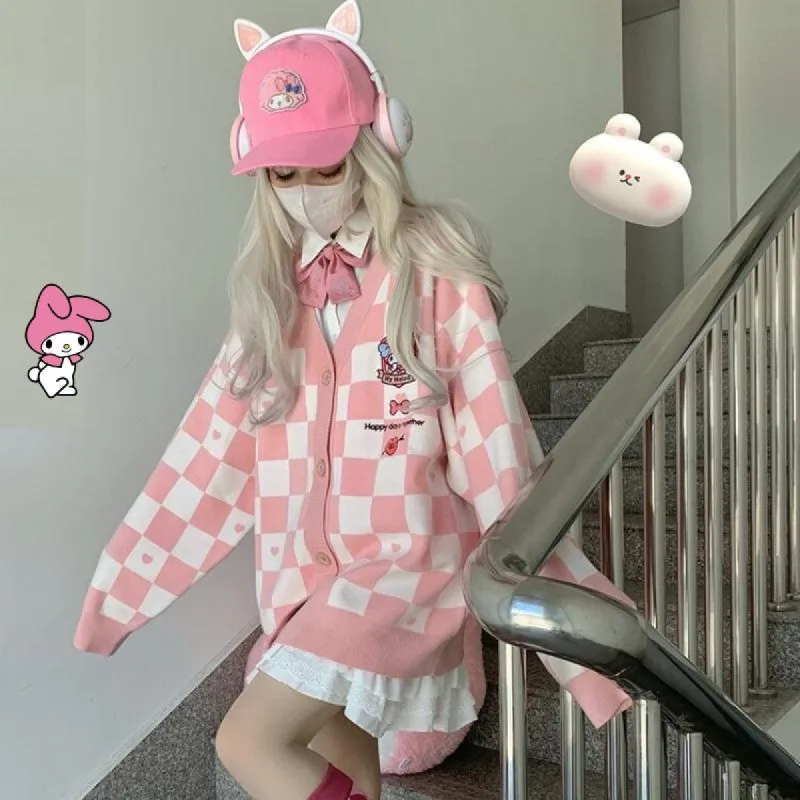 My Melody Buttoned Pink Cardigan sold by Streetwear Society