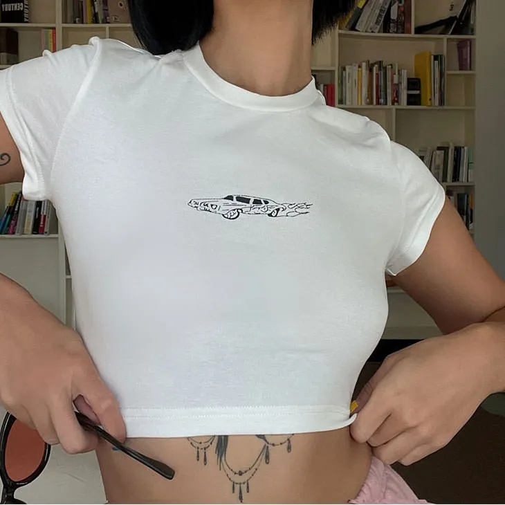 Hot Wheels Crop Top sold by Streetwear Society product image thumbnail 3
