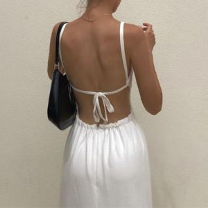 Tie Up Maxi Dress sold by Streetwear Society