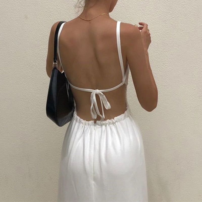 Tie Up Maxi Dress sold by Streetwear Society product image thumbnail 5