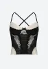 Y2K Lace Sheer Cropped Top sold by Streetwear Society