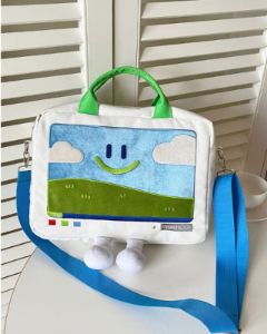 Windows XP Aesthetic Embroidery Handbag sold by Streetwear Society