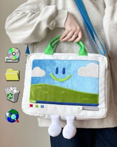 Windows XP Aesthetic Embroidery Handbag sold by Streetwear Society