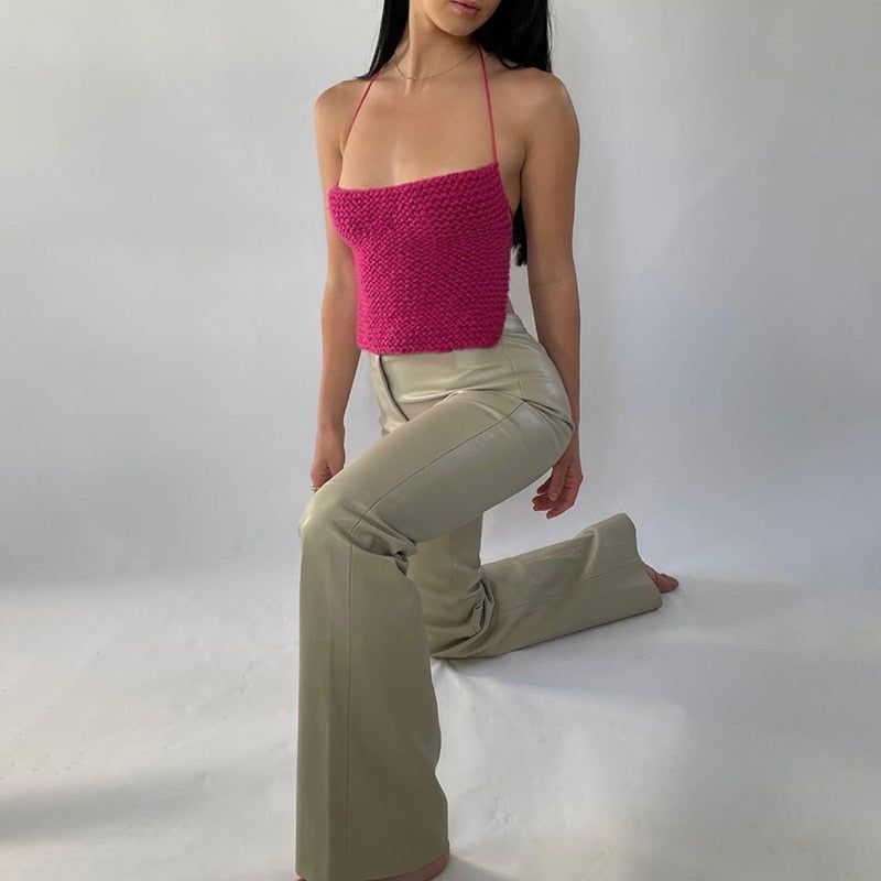 Elegant Knitted Camis Top sold by Streetwear Society