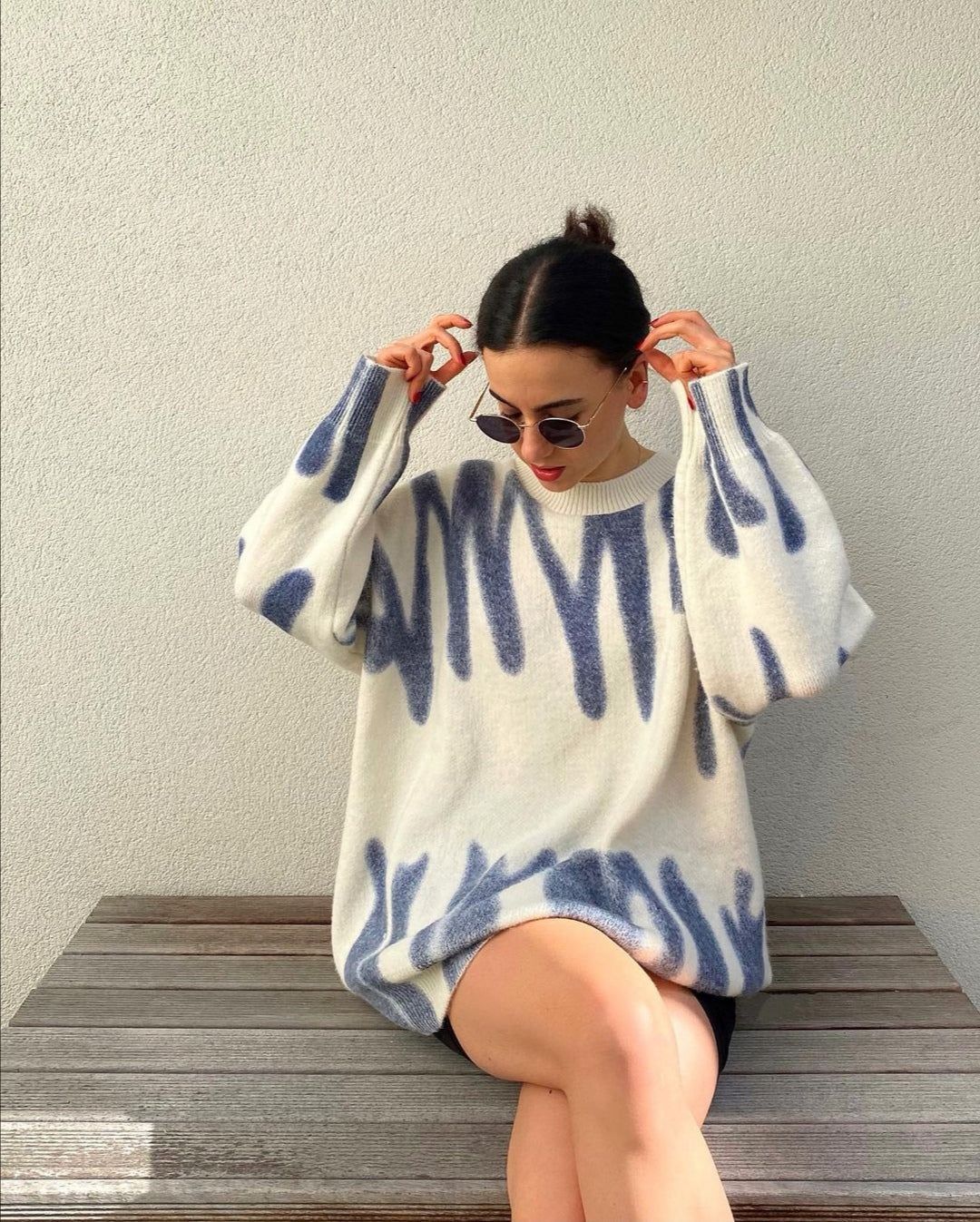 "Céline" tie-dye sweater 4 colors sold by Streetwear Society product image thumbnail 2
