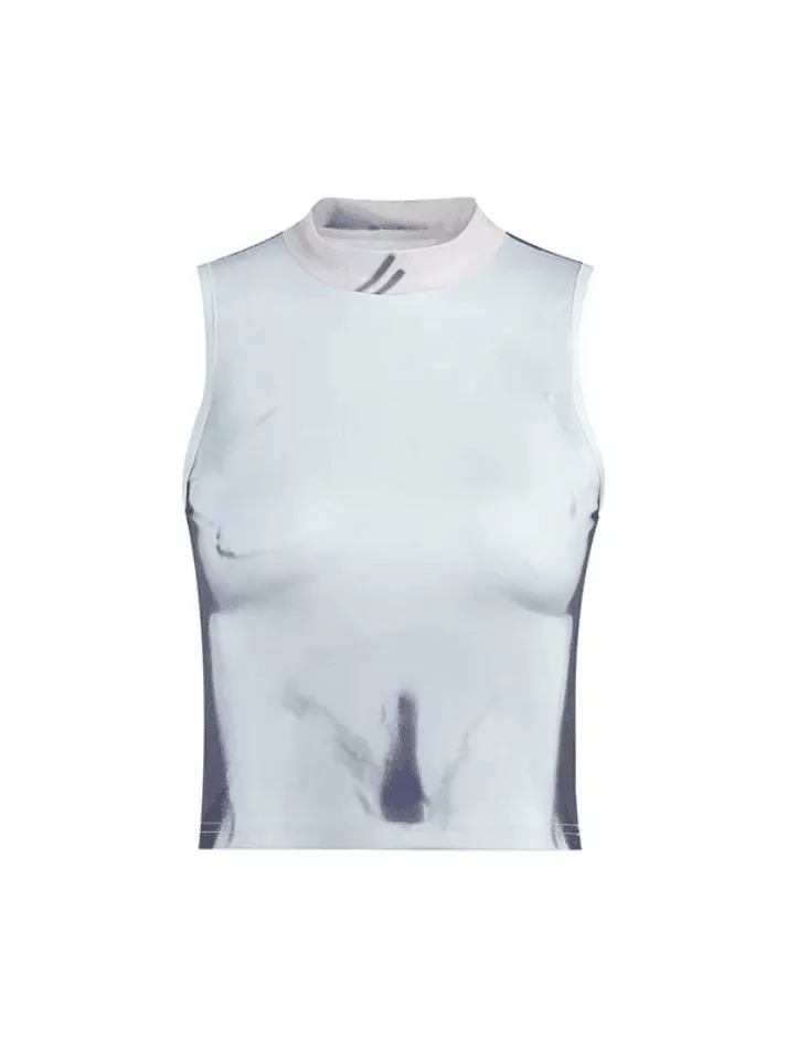 Abstract Print Cropped Tank Top sold by Streetwear Society product image thumbnail 5