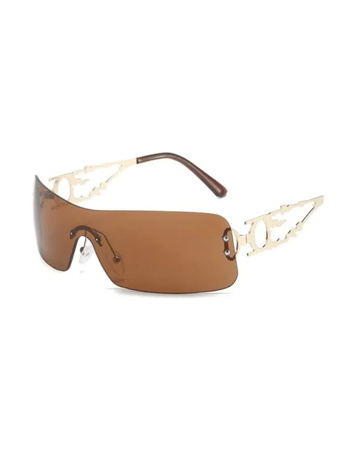 Rimless Vintage Flame Frame Sunglasses sold by Streetwear Society product image thumbnail 5