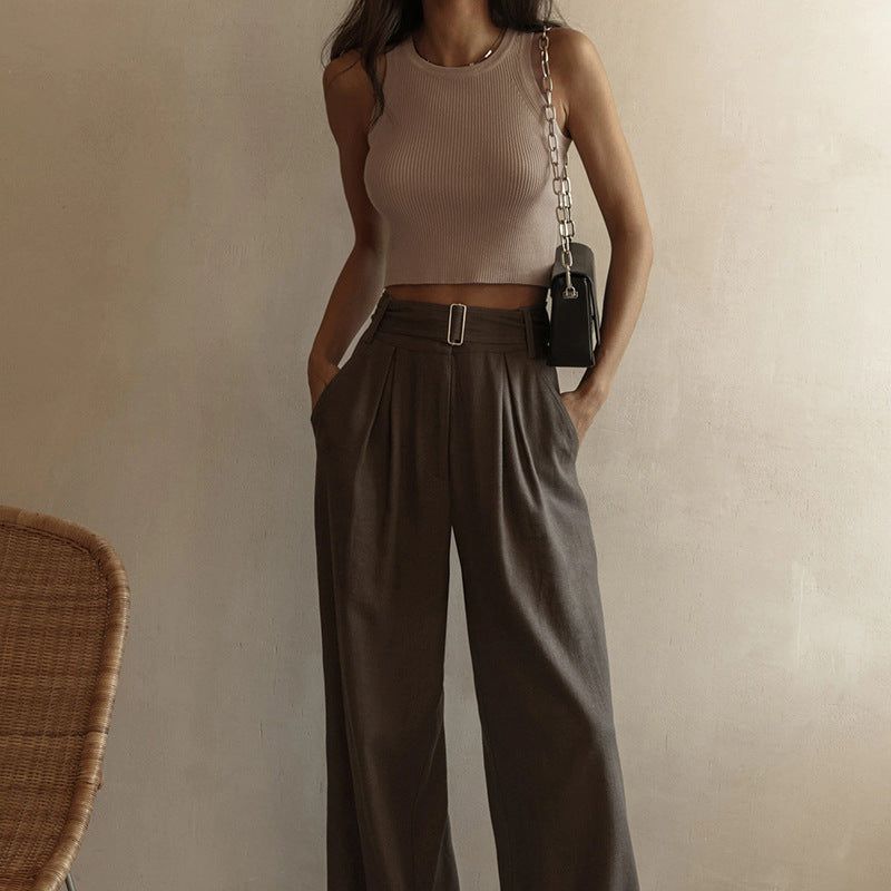 Ribbed Knitted Summer Basic Tank Top sold by Streetwear Society product image thumbnail 8