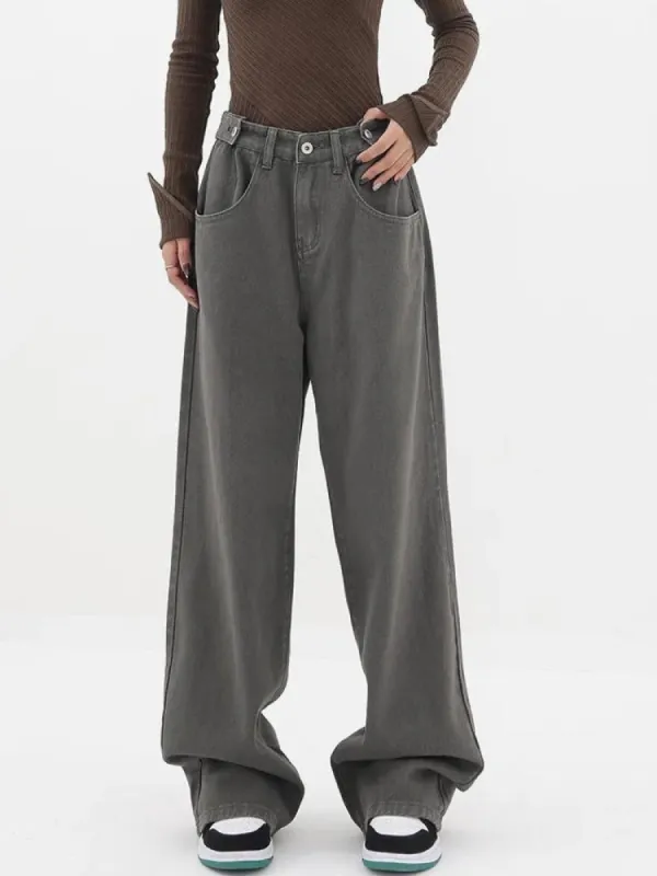 Adjustable Waist Baggy Denim Jeans sold by Streetwear Society