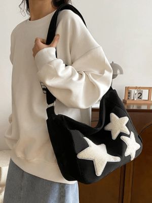 Pretty star print shoulder bag sold by Streetwear Society