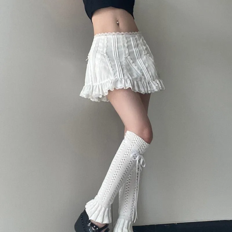 Coquette Frill Hem Mini Skirt sold by Streetwear Society