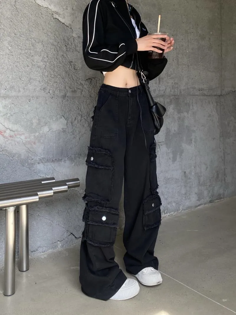 Multi-Pocket Vintage Baggy Cargo Jeans sold by Streetwear Society product image thumbnail 4