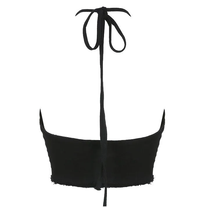 Bad Manners Heart Halter Top sold by Streetwear Society product image thumbnail 2