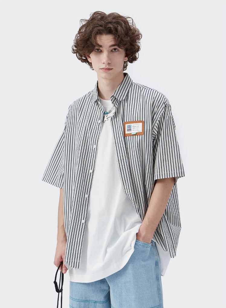 Twin Stripe Shirt sold by Streetwear Society product image thumbnail 2