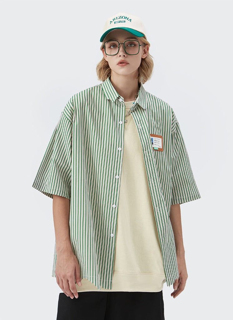 Twin Stripe Shirt sold by Streetwear Society product image thumbnail 4