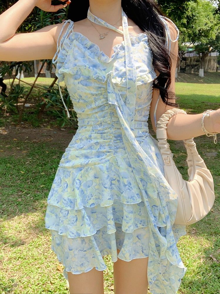 Small Floral Pleated Dress sold by Streetwear Society product image thumbnail 6