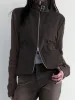 Street Metal Buckle High Neck Splice Cargo Jacket sold by Streetwear Society