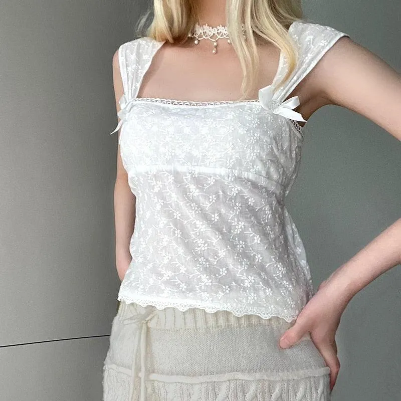 Coquette Square Neckline Top sold by Streetwear Society product image thumbnail 5