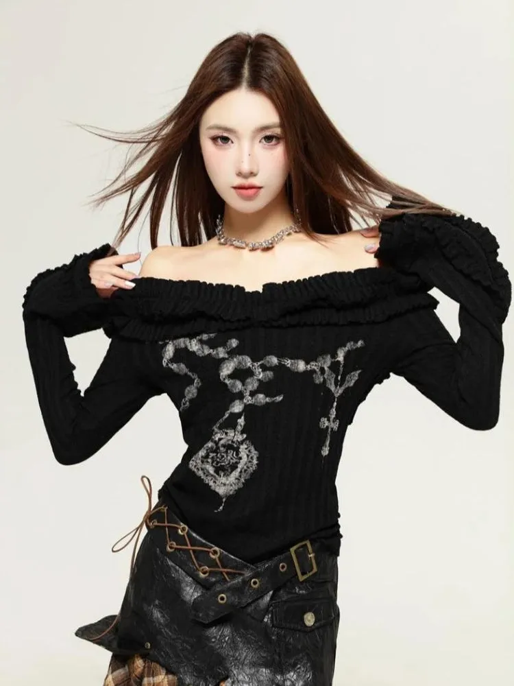 Fairy Grunge Cut Out Shoulder Top sold by Streetwear Society product image thumbnail 4