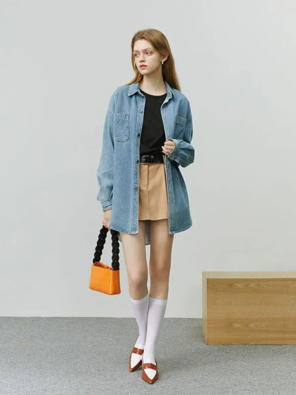 Casual Denim Shirt sold by Streetwear Society