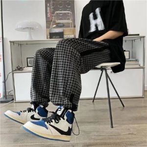 Retro Plaid Straight Pants sold by Streetwear Society