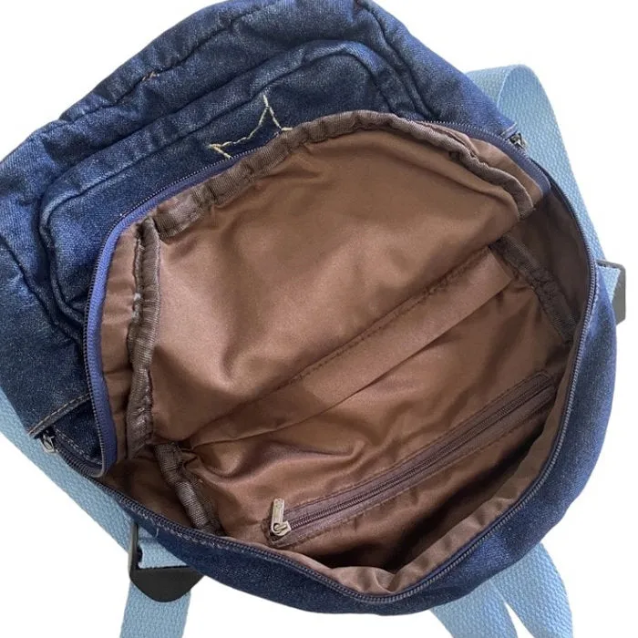90's Aesthetic Denim Backpack sold by Streetwear Society product image thumbnail 3
