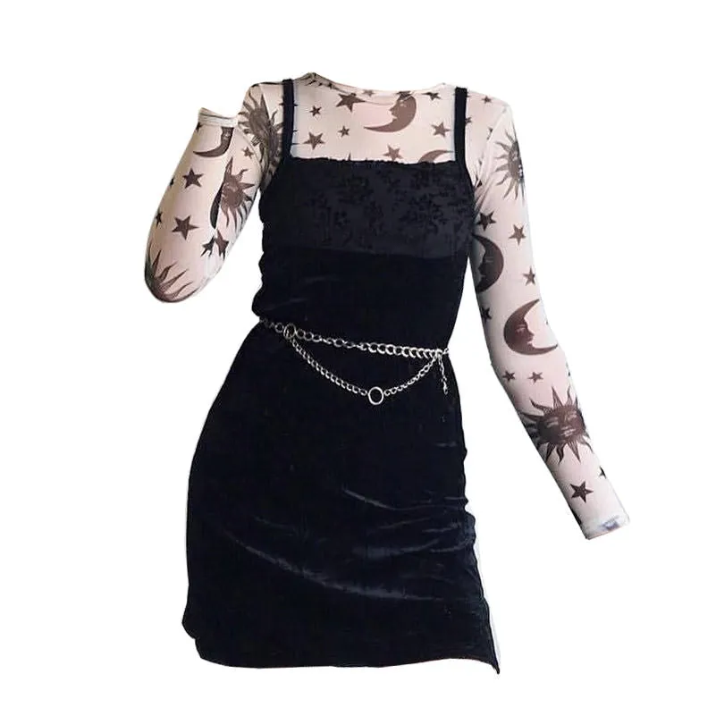 2.0 Sun and Moon Mesh Top sold by Streetwear Society product image thumbnail 2