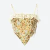 Cottagecore Floral Lace Up Corset Top sold by Streetwear Society